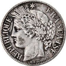 Coin, France, Cérès, Franc, 1872, Paris, EF(40-45), Silver, KM:822.1