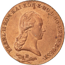 AUSTRIA, 6 Kreuzer, 1800, Kremnitz, KM #2128, AU(55-58), Copper, 12.90