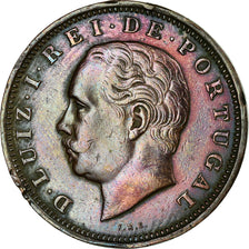 Coin, Portugal, Luiz I, 20 Reis, 1883, EF(40-45), Bronze, KM:527