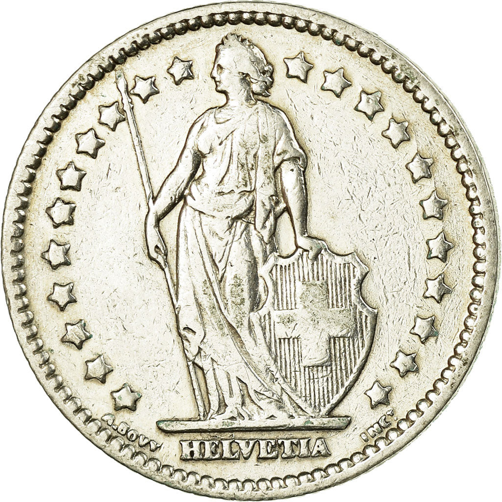 Coin, Switzerland, Franc, 1910, Bern, EF(40-45), Silver, KM:24