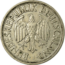 Coin, GERMANY - FEDERAL REPUBLIC, Mark, 1954, Hambourg, EF(40-45)