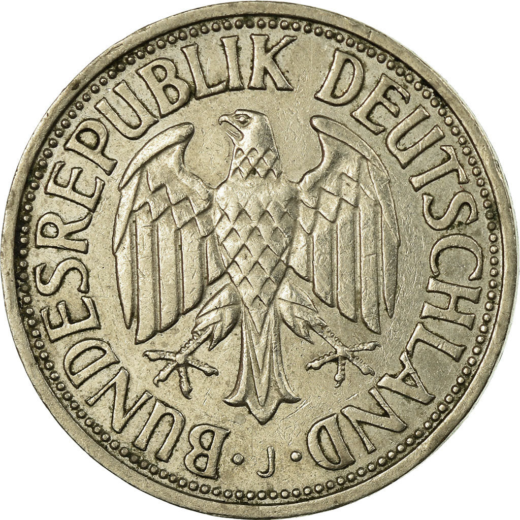 Coin, GERMANY - FEDERAL REPUBLIC, Mark, 1957, Hambourg, VF(30-35)