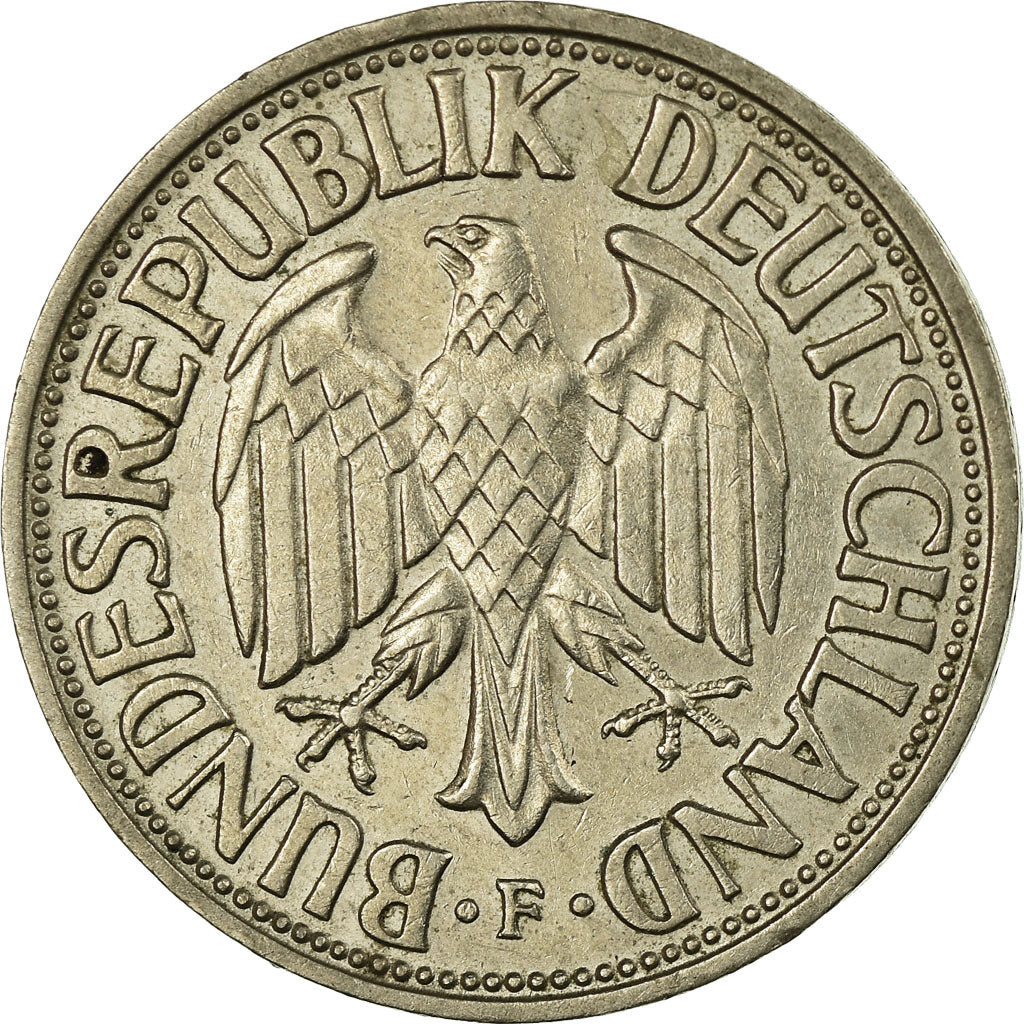 Coin, GERMANY - FEDERAL REPUBLIC, Mark, 1957, Stuttgart, VF(20-25)
