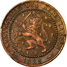 Coin, Netherlands, William III, Cent, 1881, EF(40-45), Bronze, KM:107.1