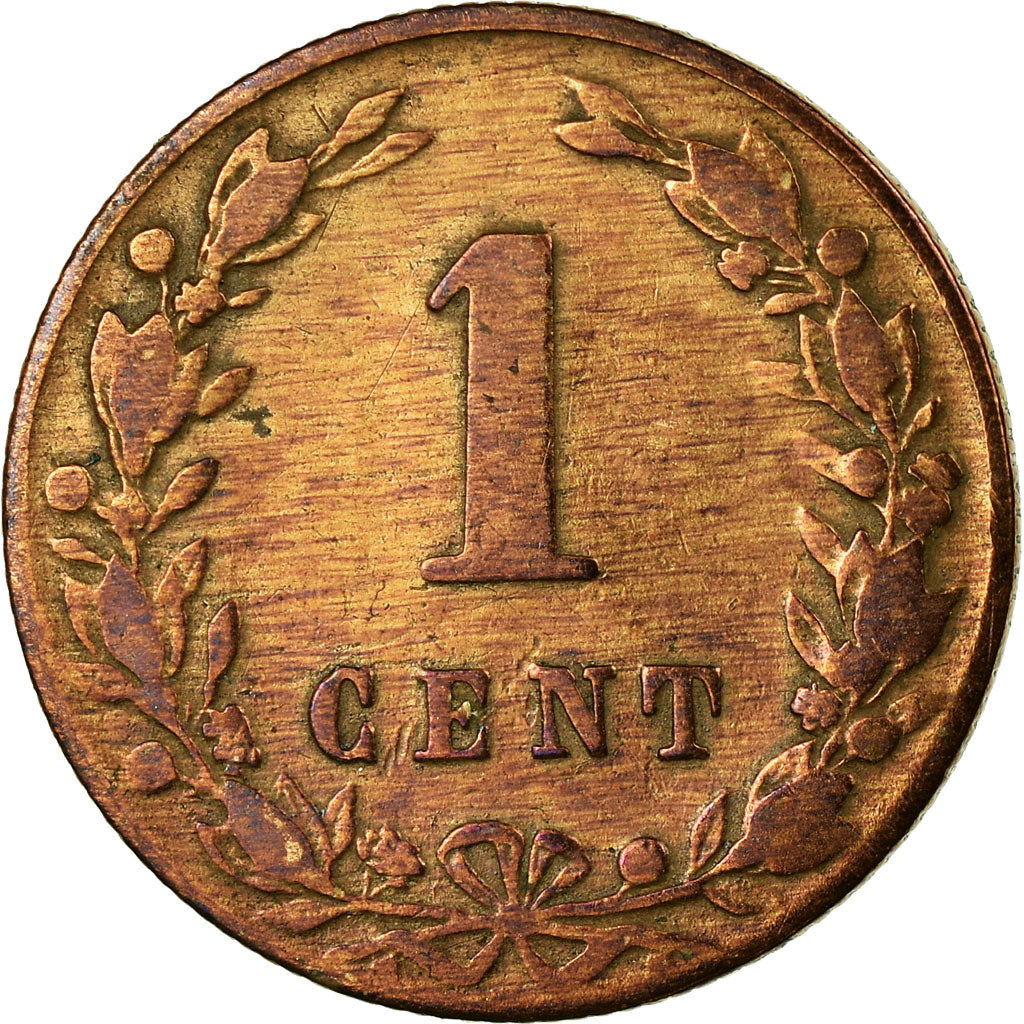 Coin, Netherlands, William III, Cent, 1883, VF(30-35), Bronze, KM:107.1