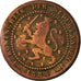 Moneda, Países Bajos, William III, Cent, 1884, BC+, Bronce, KM:107.1