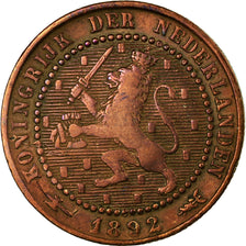 Coin, Netherlands, Wilhelmina I, Cent, 1892, VF(20-25), Bronze, KM:107.2