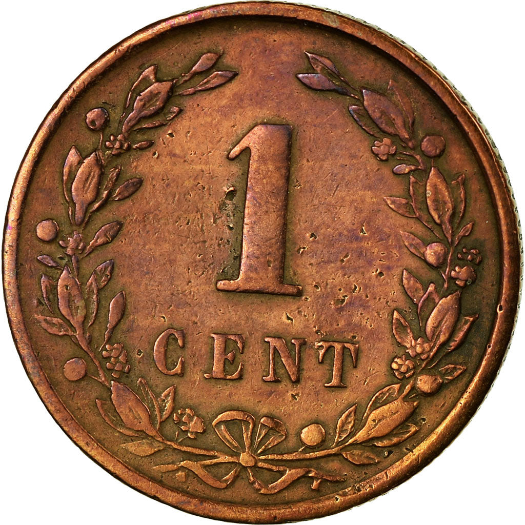 Coin, Netherlands, Wilhelmina I, Cent, 1892, VF(20-25), Bronze, KM:107.2