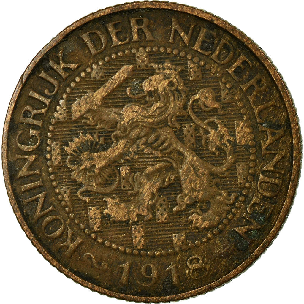 Coin, Netherlands, Wilhelmina I, Cent, 1918, VF(30-35), Bronze, KM:152