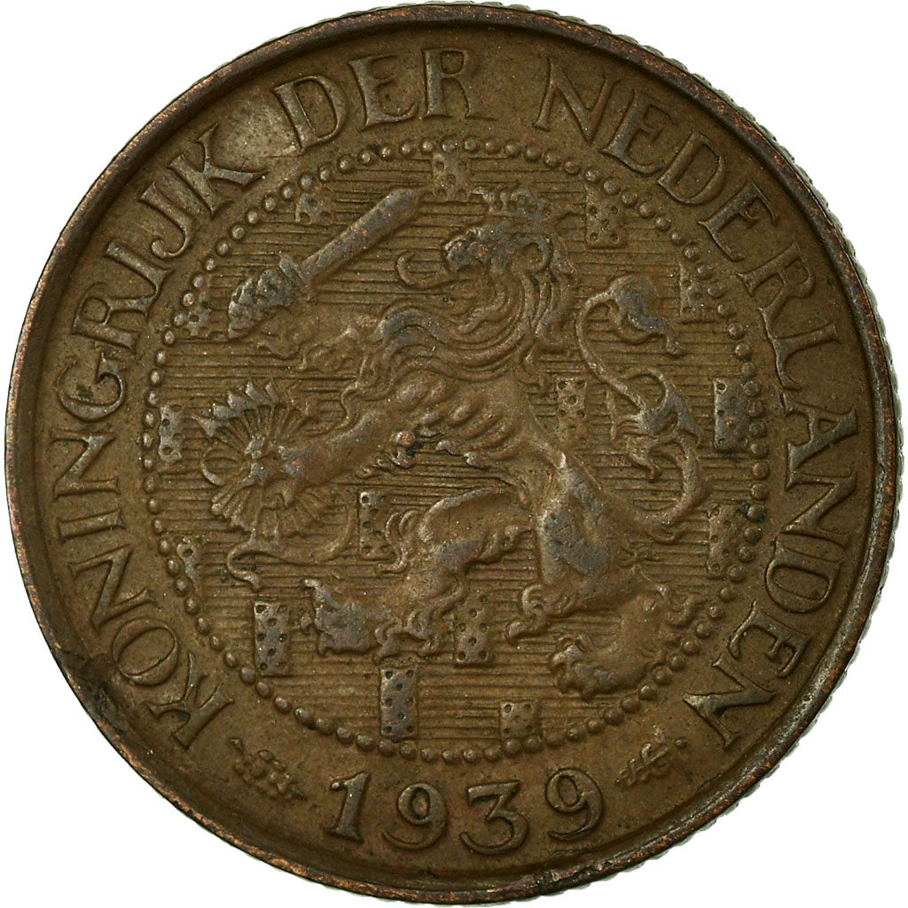 Coin, Netherlands, Wilhelmina I, Cent, 1939, VF(30-35), Bronze, KM:152