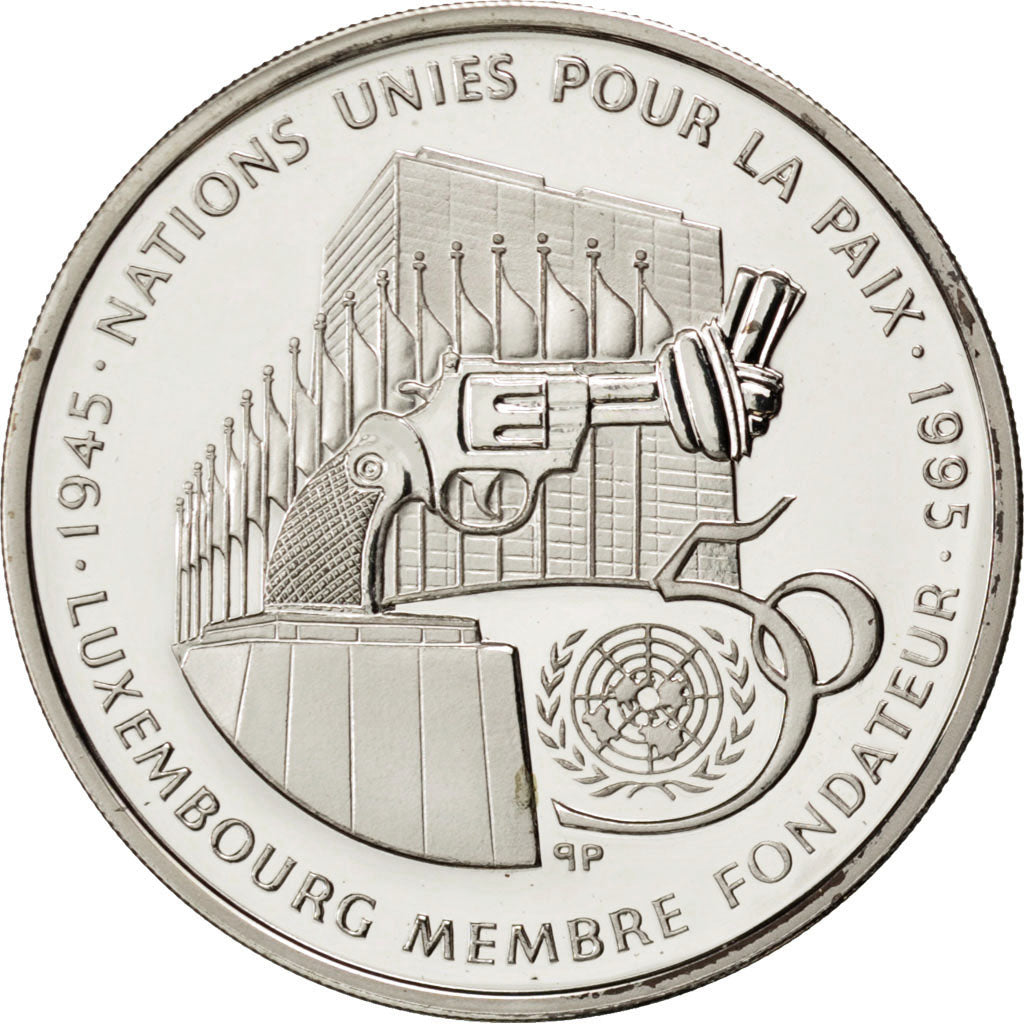 LUXEMBOURG, 100 Francs, 1995, KM #70, MS(65-70), Silver, 15.87