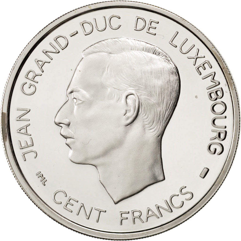 LUXEMBOURG, 100 Francs, 1995, KM #70, MS(65-70), Silver, 15.87
