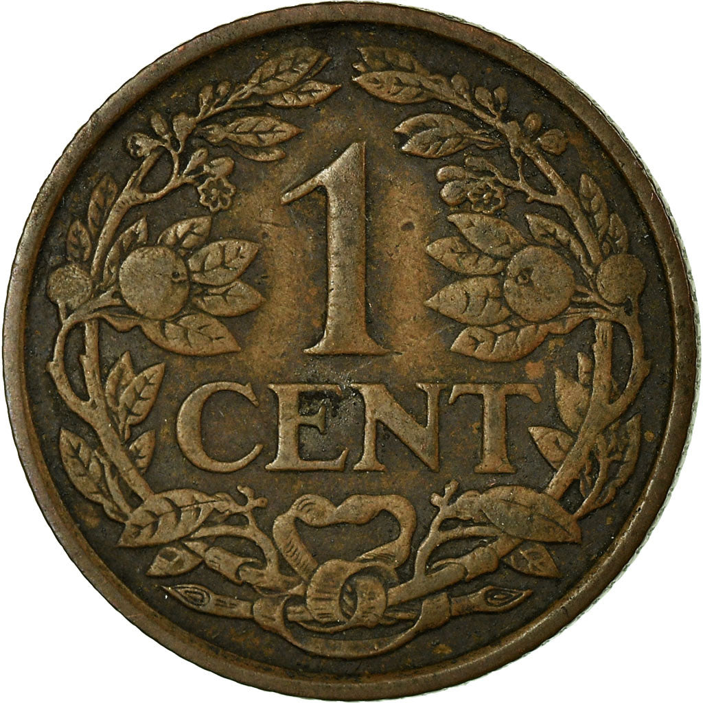 Moneta, Holandia, Wilhelmina I, Cent, 1927, VF(30-35), Bronze, KM:152