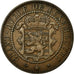 Coin, Luxembourg, William III, 10 Centimes, 1865, Paris, AU(55-58), Bronze