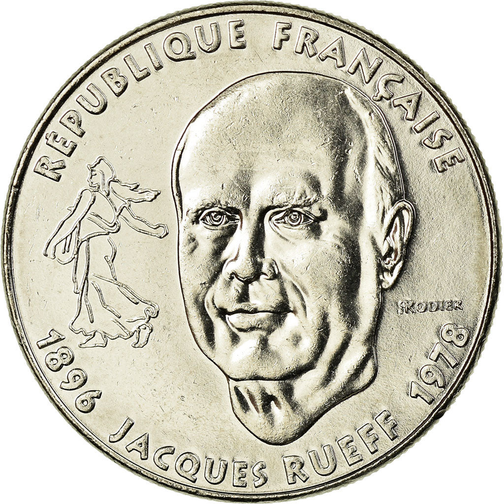 Moneda, Francia, Jacques Rueff, Franc, 1996, Paris, EBC, Níquel, KM:1160