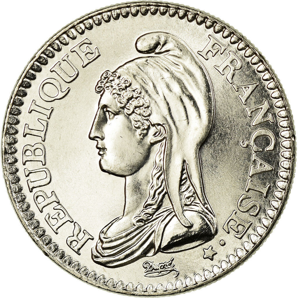 Coin, France, République, Franc, 1992, Paris, MS(63), Nickel, KM:1004.1