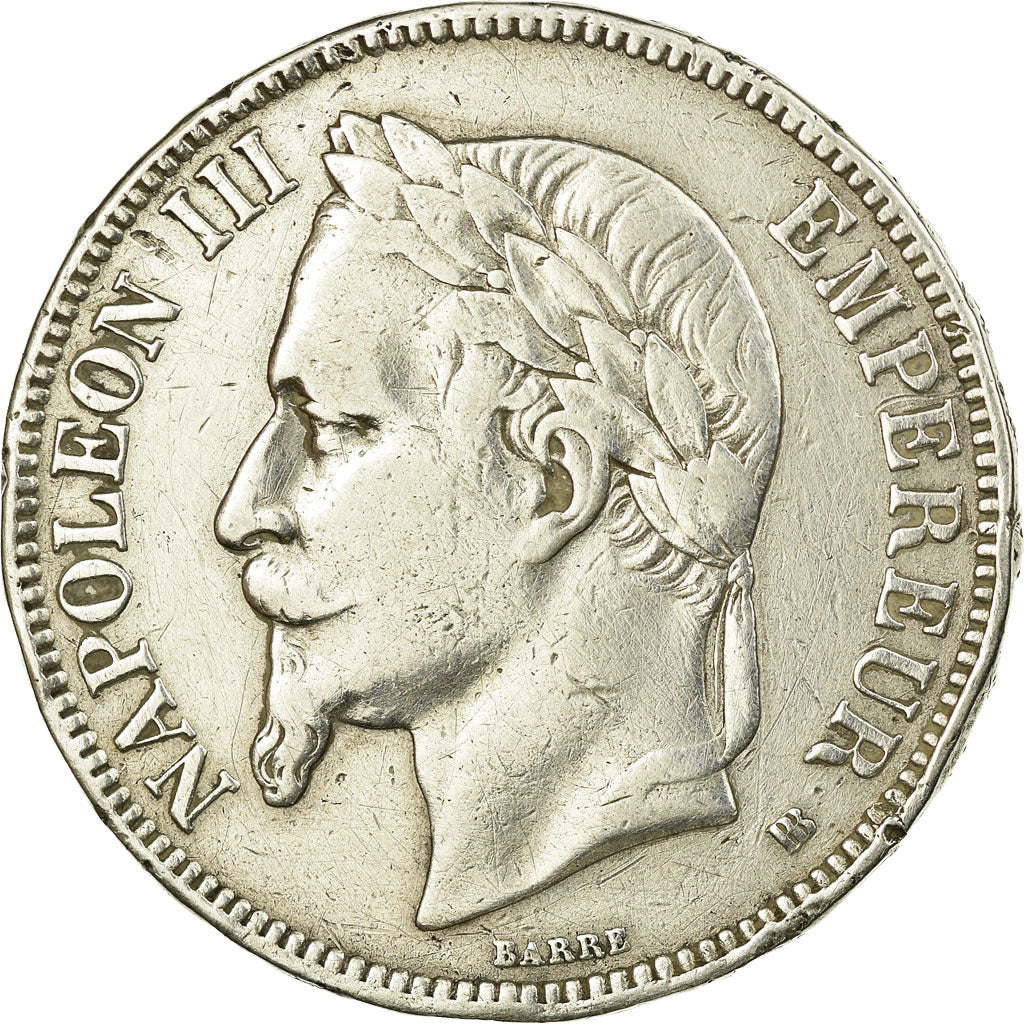 Monnaie, France, Napoléon III, 5 Francs, 1868, Strasbourg, TTB, Argent