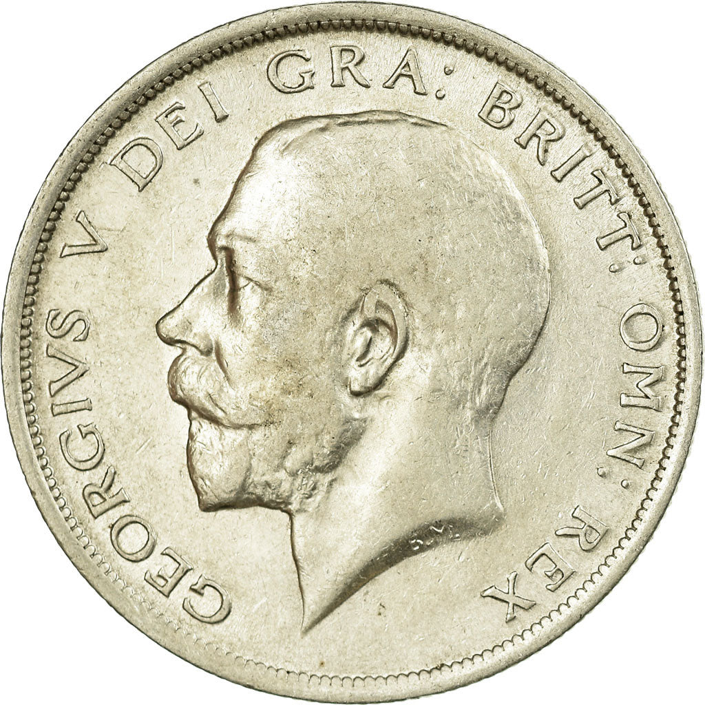 Coin, Great Britain, George V, 1/2 Crown, 1916, EF(40-45), Silver, KM:818.1