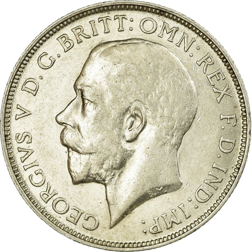 Münze, Großbritannien, George V, Florin, Two Shillings, 1912, SS+, Silber