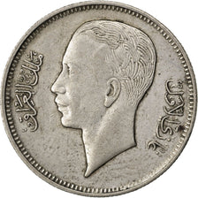 IRAQ, 20 Fils, 1938, Royal Mint, KM #106, EF(40-45), Silver, 20.5, 3.57