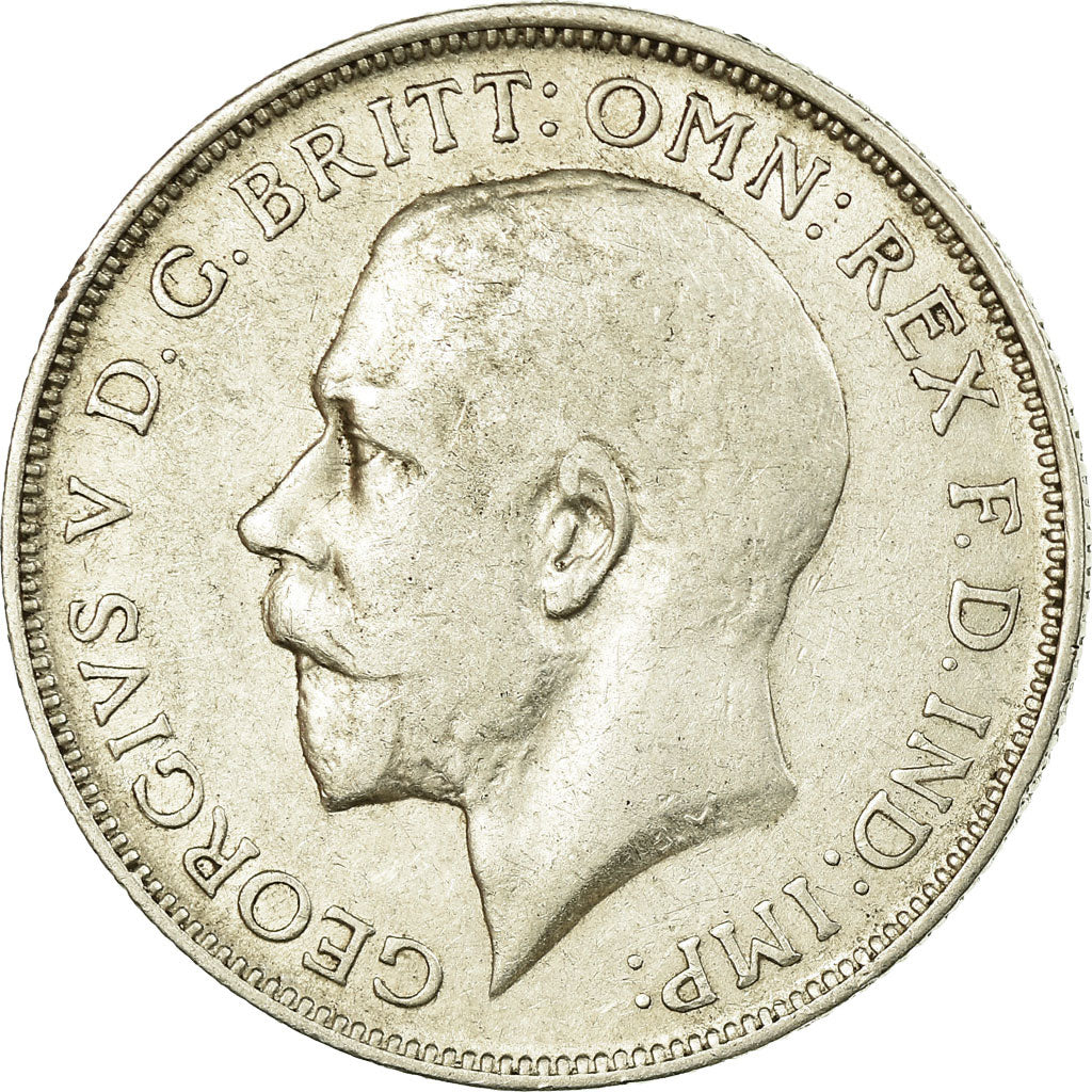 Coin, Great Britain, George V, Florin, Two Shillings, 1914, VF(30-35), Silver