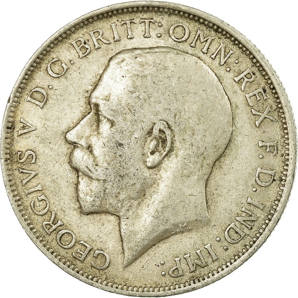 Coin, Great Britain, George V, Florin, Two Shillings, 1914, VF(30-35), Silver