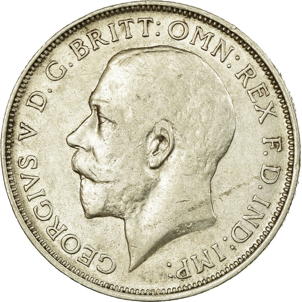 Coin, Great Britain, George V, Florin, Two Shillings, 1916, EF(40-45), Silver