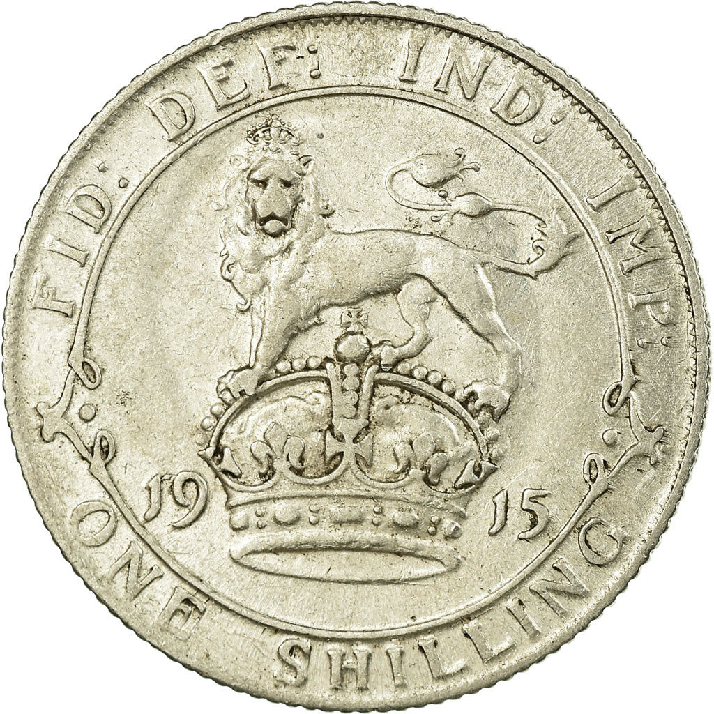Coin, Great Britain, George V, Shilling, 1915, EF(40-45), Silver, KM:816