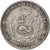 PERU, Dinero, 1893, Lima, KM #204.2, EF(40-45), Silver, 18, 2.43