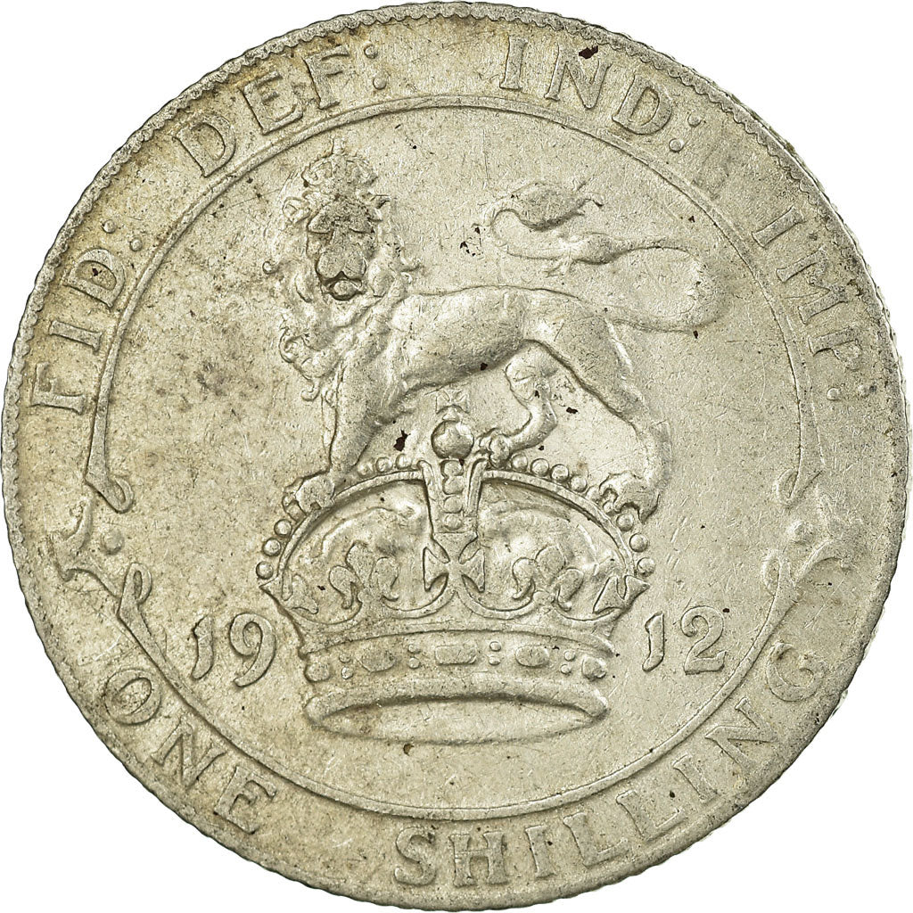 Coin, Great Britain, George V, Shilling, 1912, EF(40-45), Silver, KM:816