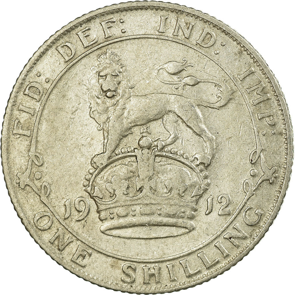 Coin, Great Britain, George V, Shilling, 1912, EF(40-45), Silver, KM:816