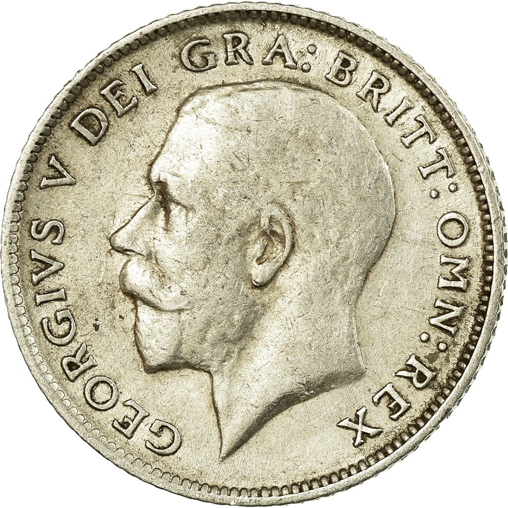 Coin, Great Britain, George V, 6 Pence, 1914, EF(40-45), Silver, KM:815