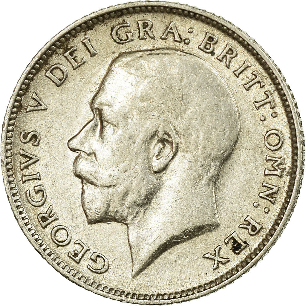 Coin, Great Britain, George V, 6 Pence, 1914, EF(40-45), Silver, KM:815