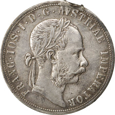 AUSTRIA, 2 Florin, 1890, KM #2233, EF(40-45), Silver, 24.65