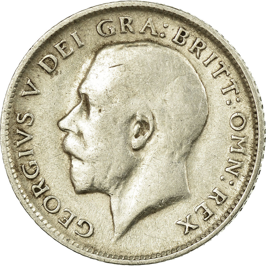 Coin, Great Britain, George V, 6 Pence, 1914, VF(30-35), Silver, KM:815