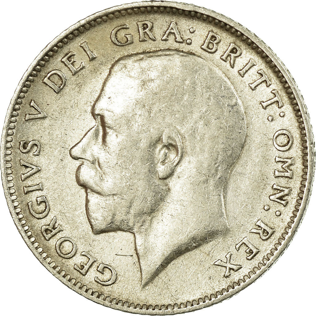 Coin, Great Britain, George V, 6 Pence, 1914, VF(30-35), Silver, KM:815