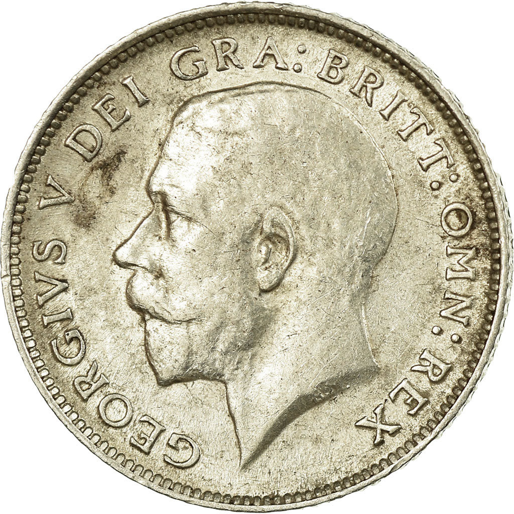 Coin, Great Britain, George V, 6 Pence, 1915, EF(40-45), Silver, KM:815