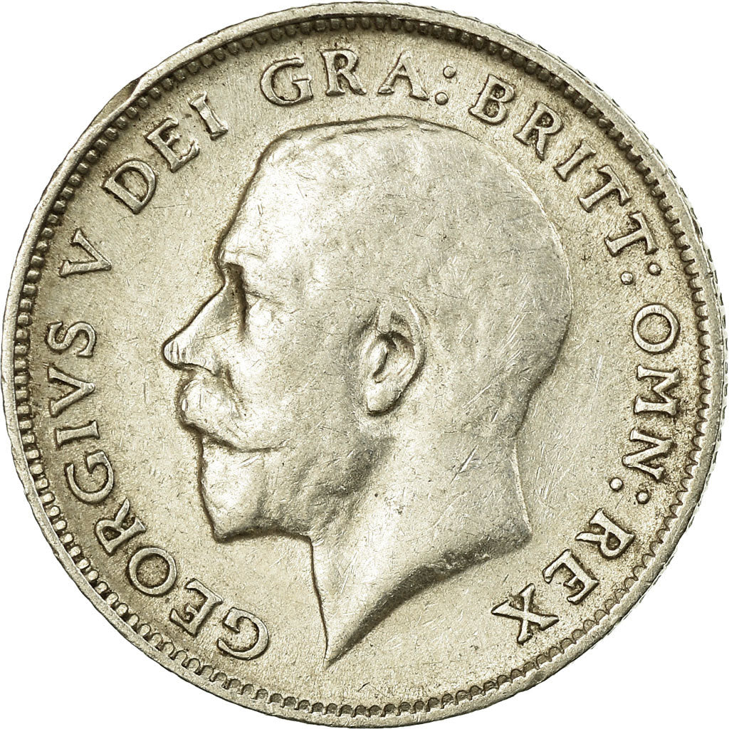 Coin, Great Britain, George V, 6 Pence, 1915, VF(30-35), Silver, KM:815