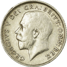 Coin, Great Britain, George V, 6 Pence, 1915, VF(30-35), Silver, KM:815