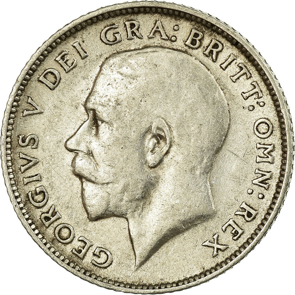 Monnaie, Grande-Bretagne, George V, 6 Pence, 1915, TB+, Argent, KM:815