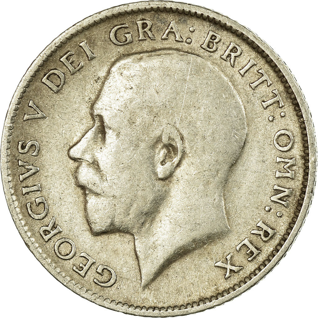 Coin, Great Britain, George V, 6 Pence, 1915, VF(30-35), Silver, KM:815