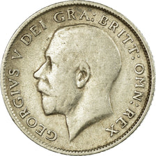 Coin, Great Britain, George V, 6 Pence, 1915, VF(30-35), Silver, KM:815