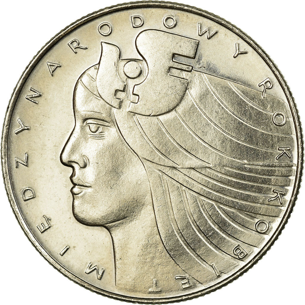 Moneta, Polonia, International Women's Year, 20 Zlotych, 1975, Warsaw, SPL-