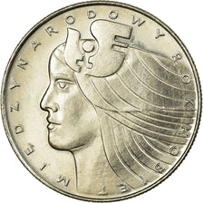 Moneta, Polonia, International Women's Year, 20 Zlotych, 1975, Warsaw, SPL-