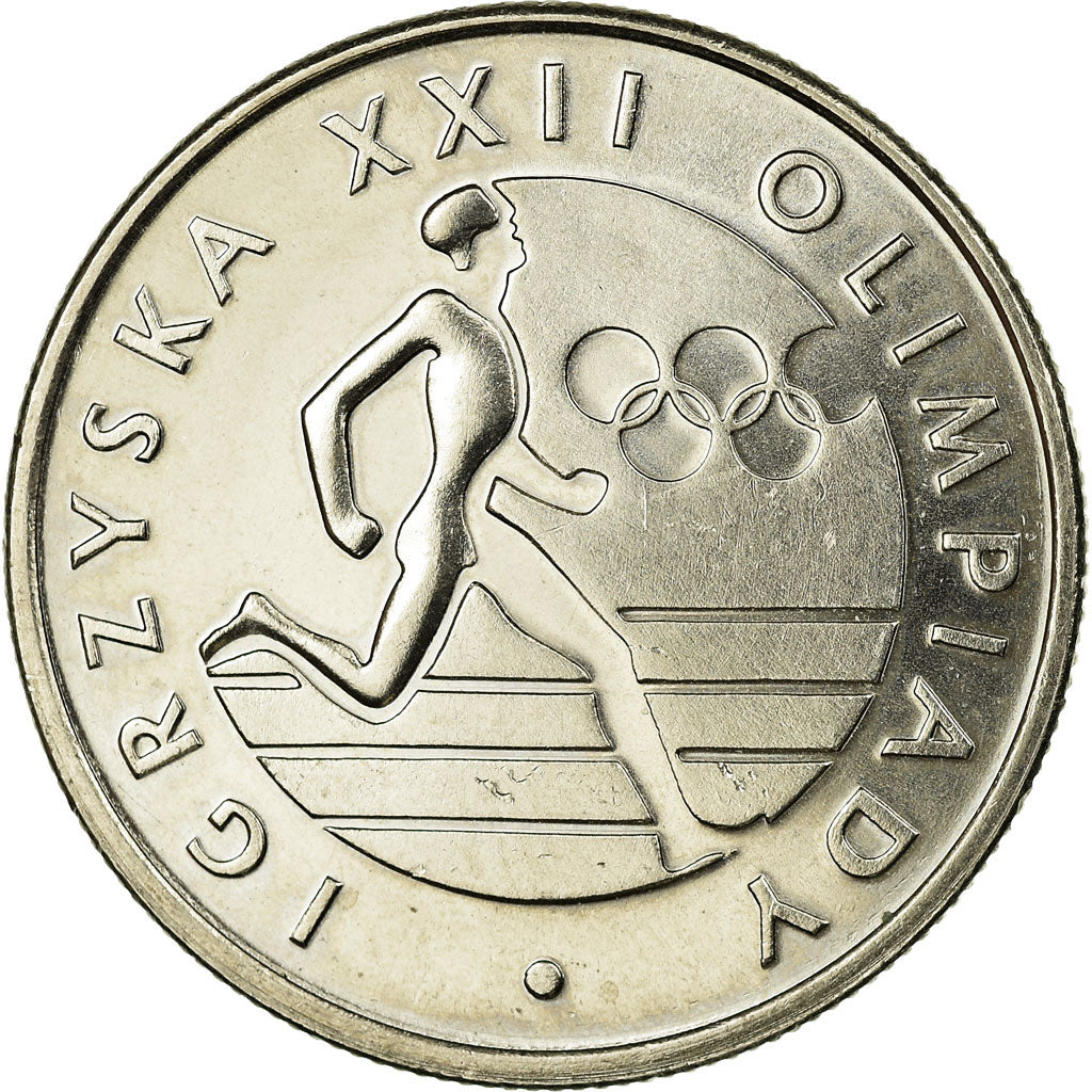Moeda, Polónia, 1980 Olympics, 20 Zlotych, 1980, Warsaw, AU(55-58)