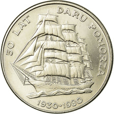 Moneda, Polonia, 50th Anniversary - Training Ship Daru Pomorza, 20 Zlotych