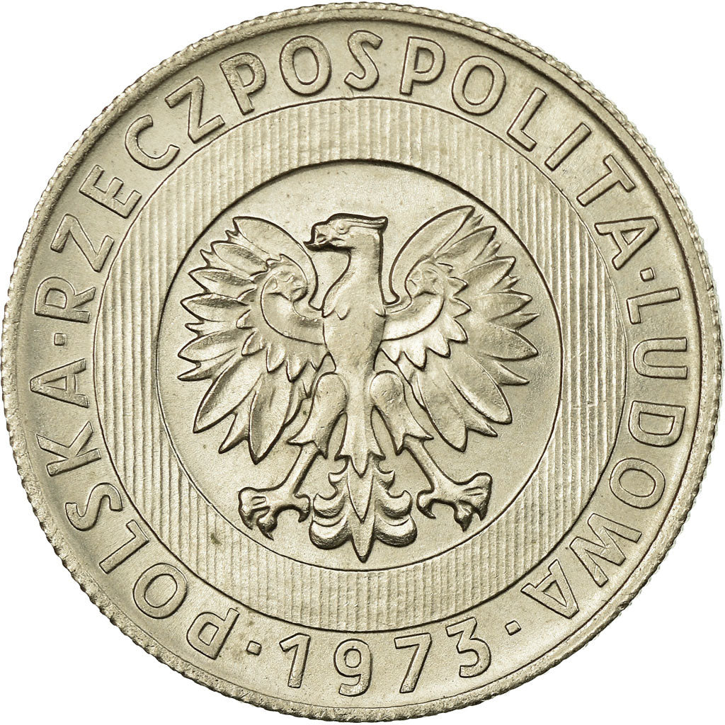 Coin, Poland, 20 Zlotych, 1973, Warsaw, AU(55-58), Copper-nickel, KM:67