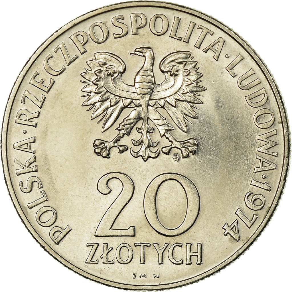 Moneta, Polonia, 25th Anniversary of the Comcon, 20 Zlotych, 1974, Warsaw, SPL-