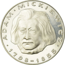 Coin, Poland, Adam Mickiewicz, 100 Zlotych, 1978, Warsaw, BE, MS(63), Silver