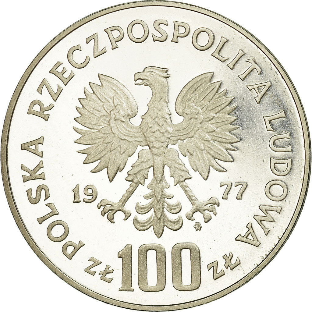 Monnaie, Pologne, 100 Zlotych, 1977, Warsaw, BE, SUP+, Argent, KM:91